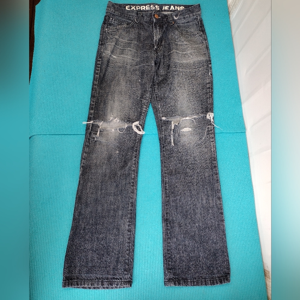 Express Mens Boot Cut Kingston Classic Fit Jeans 30 X32